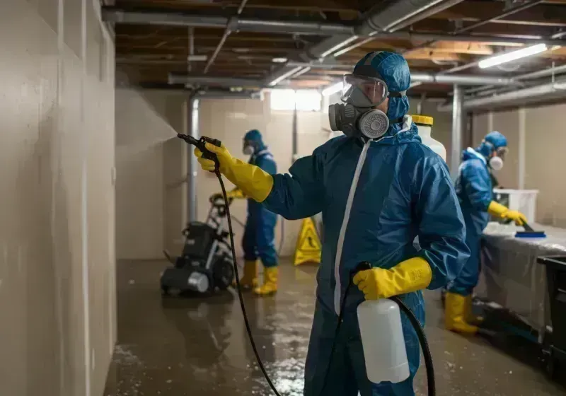 Basement Sanitization and Antimicrobial Treatment process in Newport, ME